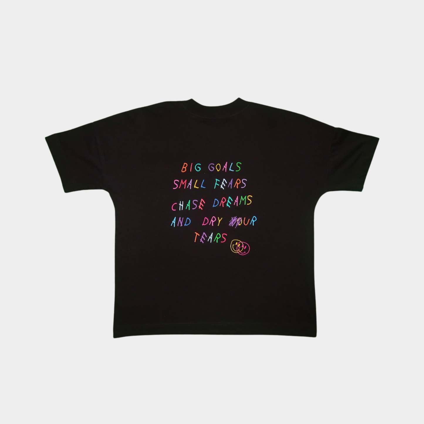 T-shirt "big goals" noir