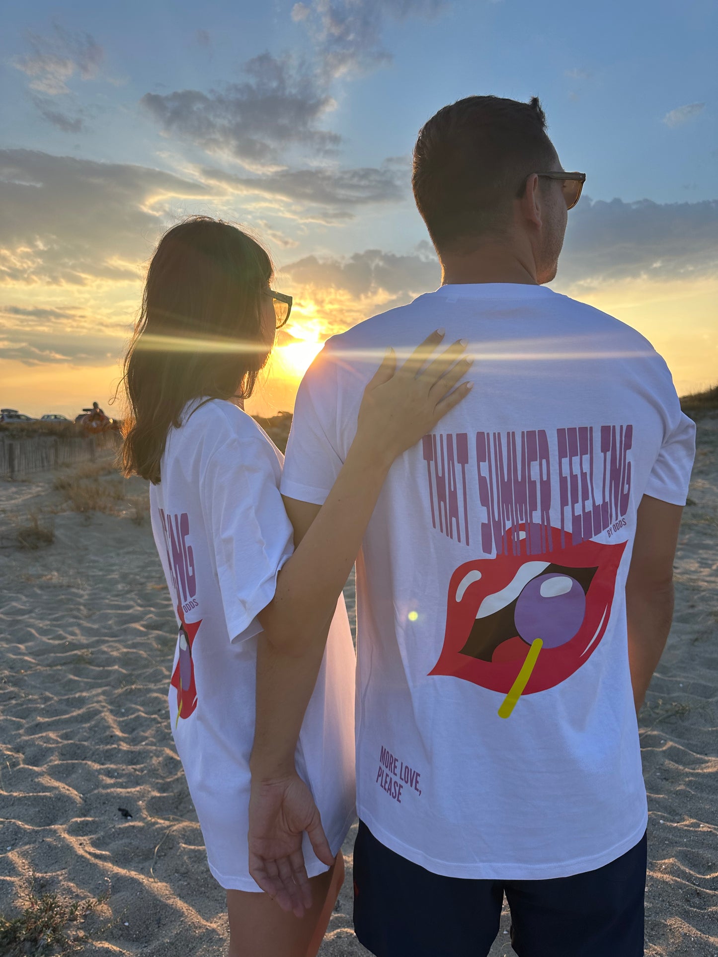 T-shirt "that summer feeling" blanc