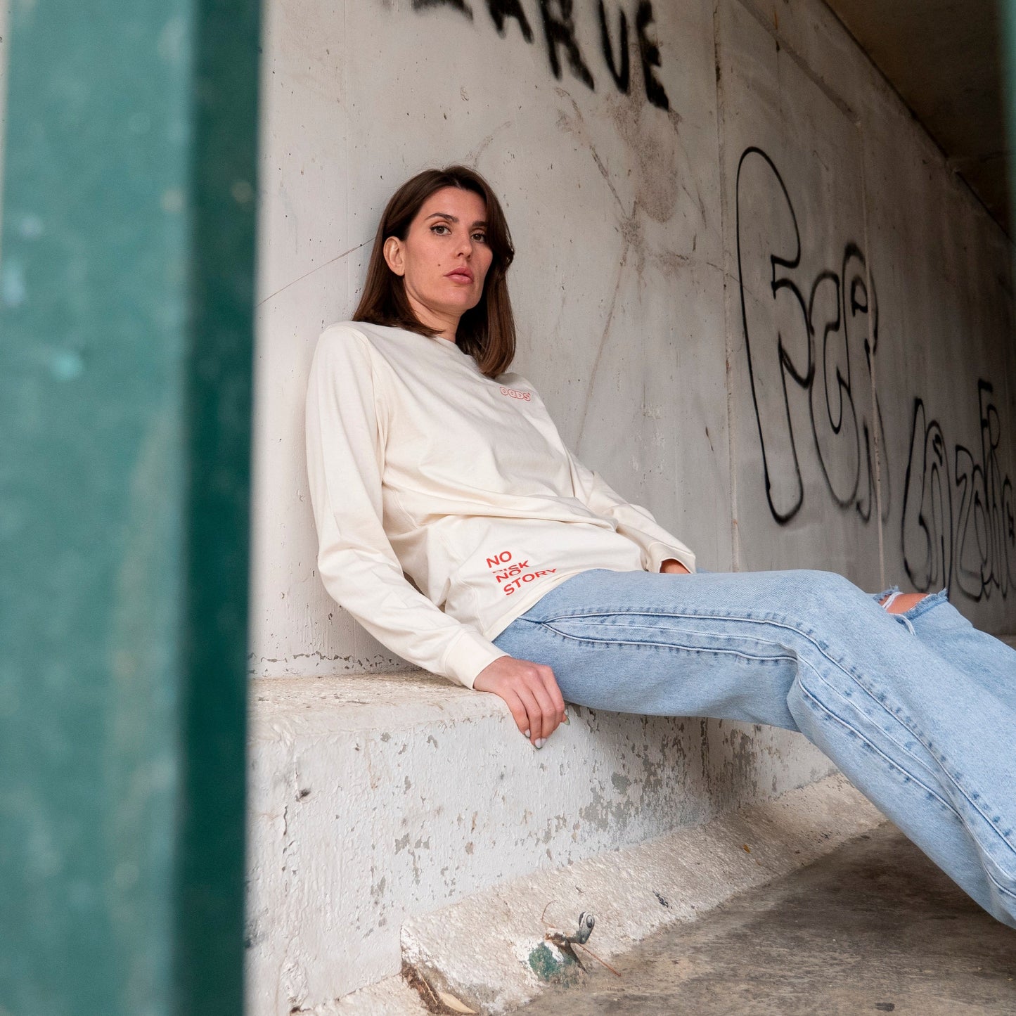 T-shirt "no risk" rouge