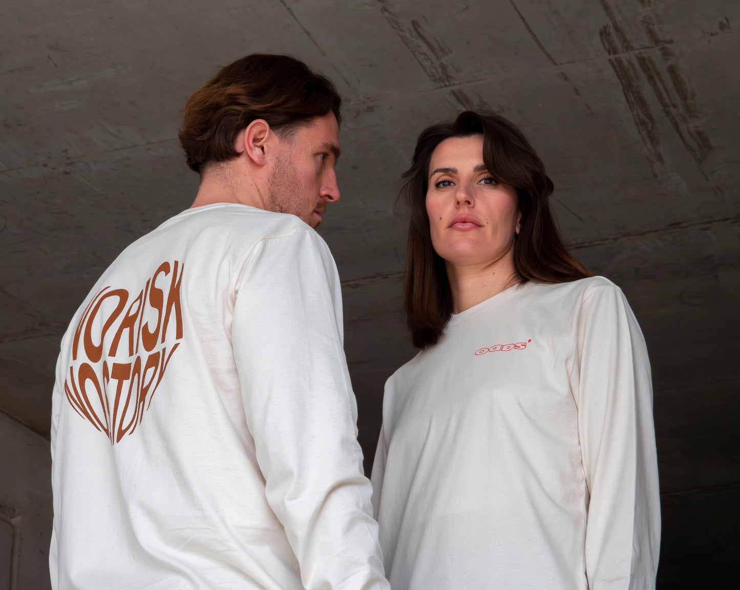 T-shirt " no risk" marron
