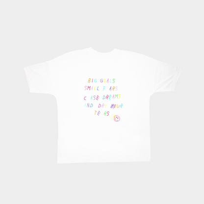 T-shirt "big goals" blanc