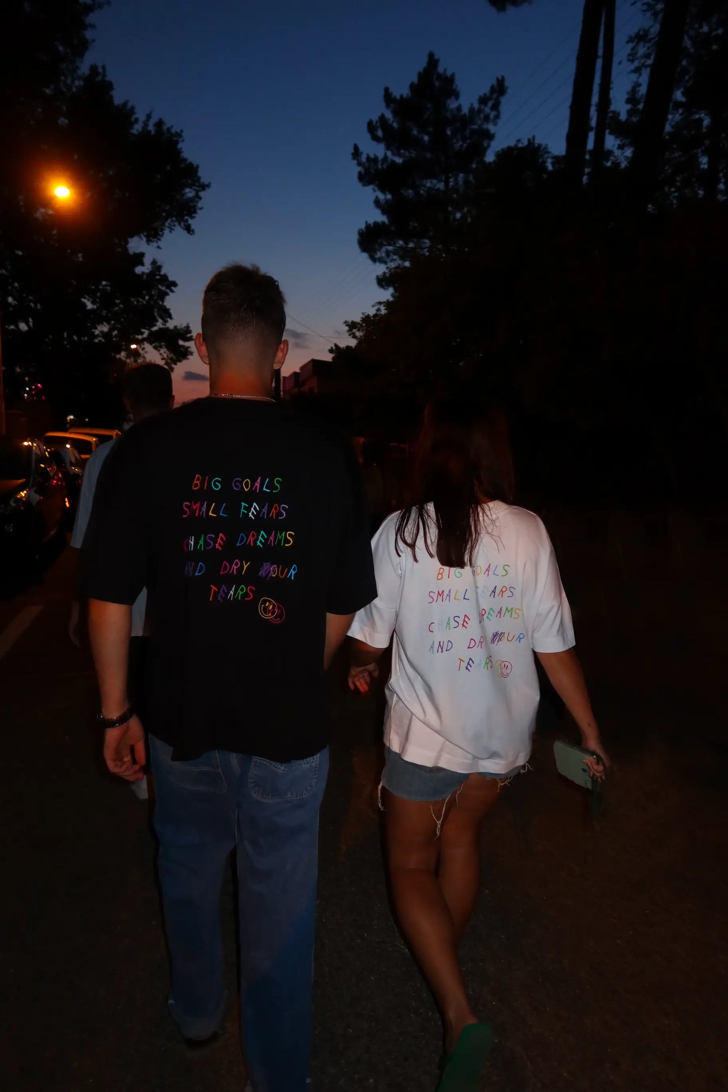 T-shirt "big goals" blanc